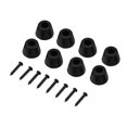 thumbnail image 1 of 4 Pairs 30x20mm Rubber Feet Anti Vibration Base Pad Stand for Speaker Guitar Amplifier W Screws, 1 of 4
