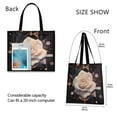 thumbnail image 3 of Canvas Tote Bag for Women Girls Design Print Floral Geometry Tote, 3 of 8