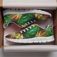 thumbnail image 3 of Marijuana Leaf Shoes for Men Women Running Sneakers Breathable Casual Sport Tennis Shoes Gift for Him Her White Size 6, 3 of 5