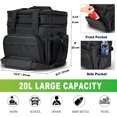 thumbnail image 2 of Bolsa de almuerzo expansible grande, 20 litros, Loncheras para Hombres, bolsa multiusos reutilizable con aislamiento, forro a prueba de fugas, 2 of 4