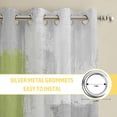 thumbnail image 6 of Sage Green Abstract Kitchen Curtains Window Panels, Grey Geometric Oil Painting Vintage Insulated Window Treatment Curtain, Grommet Curtains for Bedroom/Living Room/Bathroom, 2 Piece 42"Wx54"L, 6 of 8