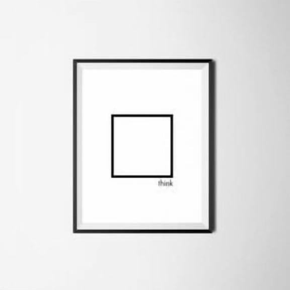 Think Outside The Box Poster, Poster Home Decor , Poster Print Only