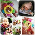 thumbnail image 2 of Haakaa Silicone Baby Teethers Baby Teething Toys Soothe Massage Sore Gums for 3M+ Babies Infants BPA Free Freezer Safe Colorful Palm and Ferris Wheel Shape 2 pcs, 2 of 3