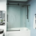 thumbnail image 2 of VIGO Elan Cass Aerodynamic 56 to 60 in. W x 66 in. H Sliding Frameless Tub Door in Matte Black with 3/8 in. Clear Glass, 2 of 13