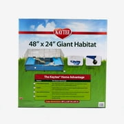 Kaytee My First Home Giant Habitat with Casters, for Rabbits or Guinea Pigs, 48 x 24 in