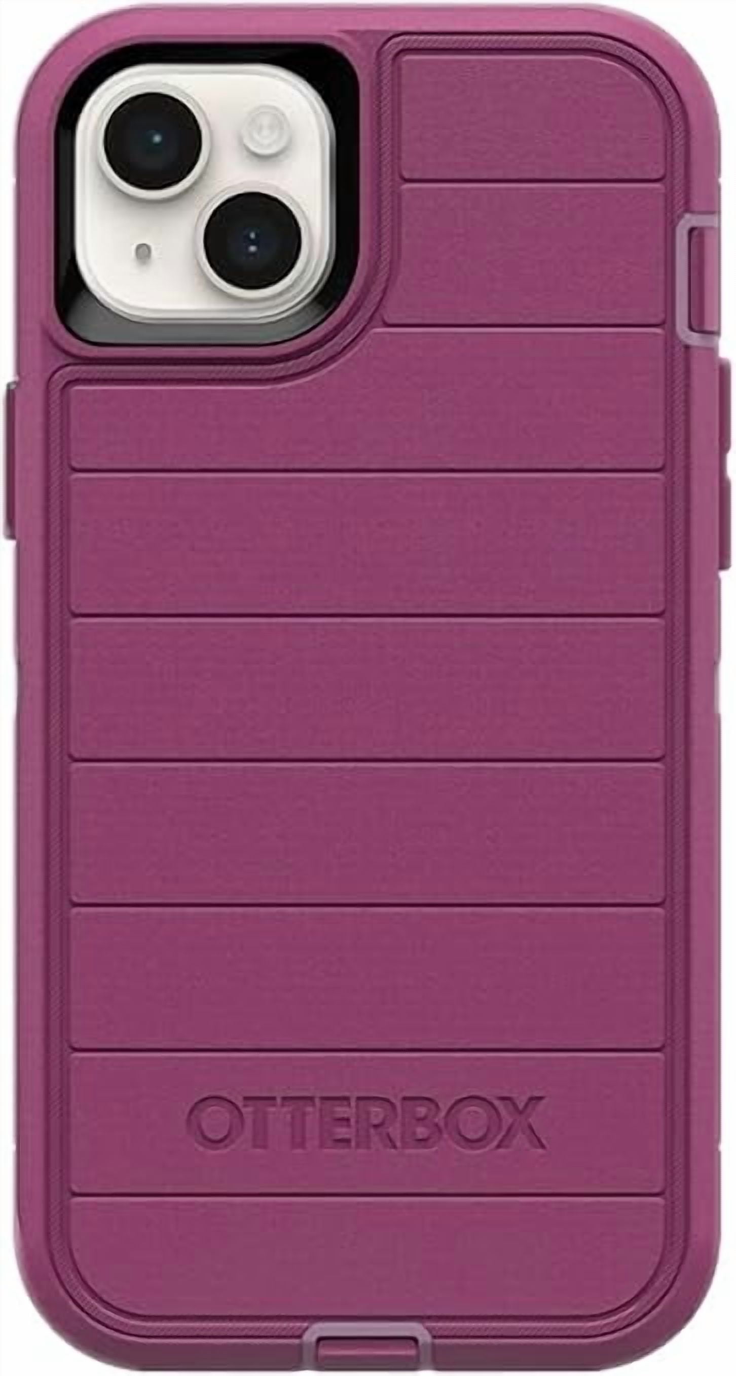 OtterBox Defender Pro Series Case and Holster for iPhone 15 Plus - Morning Sky (Pink)