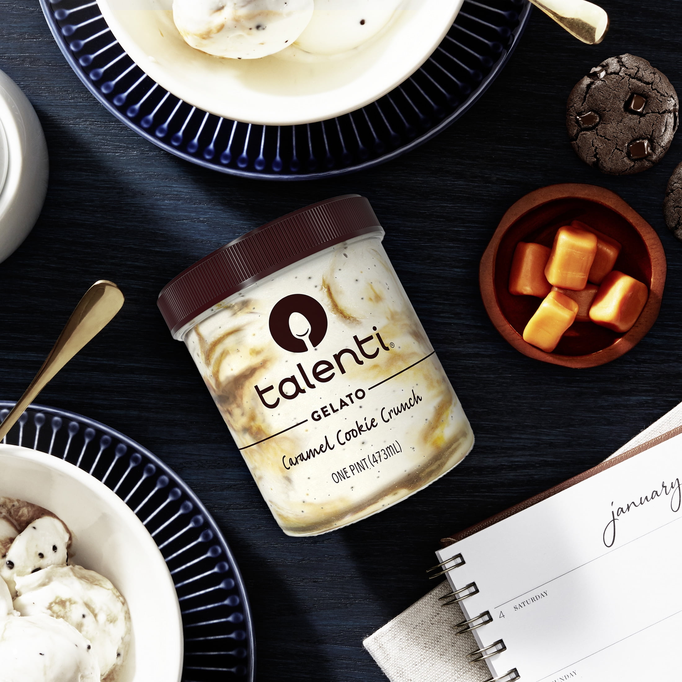 Talenti Gelato Caramel Cookie Crunch Frozen Desserts, 16 fl oz