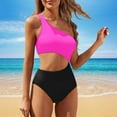 thumbnail image 2 of HJYCHN One-Piece Swimsuit for Women Mesh 1 Piece Swimwear Push Up Padded Bikini Training Athletic Swimwear Bathing Suit for Women Hot Pink XXL, 2 of 5