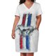 thumbnail image 2 of Vestido holgado con bolsillo y logotipo de Mustang, vestido de mujer, 2025, 2 of 6