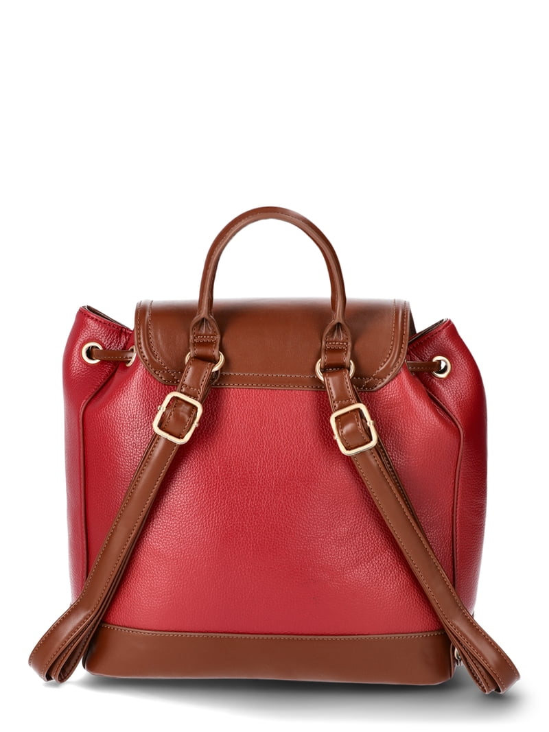 brown faux leather backpack womens Cognac Convertible Shoulder Bag It features a main compartment with an interior pocket (for quick Liberty Women's Leather Backpack Solid