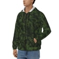thumbnail image 3 of Goofa Christmas Tree Branches Pattern Mens Full-zip Hoodie, Zip-up Pullover Hooded Sweatshirt, Kangaroo Pocket Hoodie Ideal for Daily Wear, Travel, and Home-, 3 of 5