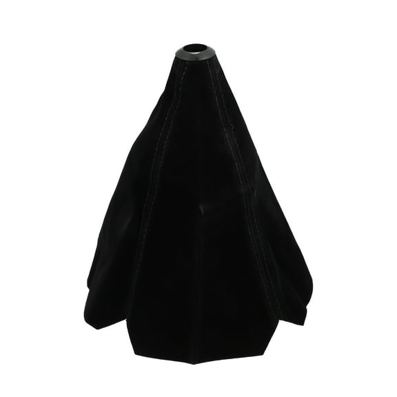 Unique Bargains Gear Lever Dust Cover Shift Boot Cover Dust Proof Universal for Vehicle Auto Car Suede Black Line