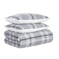 thumbnail image 6 of Cannon Cozy Teddy Grey Polyester 2-Piece Twin XL Comforter Set, plaid themed, for Men and Women, OEKO-TEX Certified Confidence, 6 of 6
