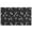 Black White Halloween-1, variant on Black White Halloween Skull Bat Moon Pattern Door Rugs,Washable Non Slip Door Mats Indoor,Decorative Door Mats,Entry Mat Indoor for Entrance,Bedroom,Kitchen,Bathroom,17"x30"