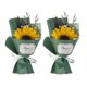 thumbnail image 1 of Mini ramo de rosas falsas de girasol, pétalos de flores de jabón hechos a mano, decoración floral artificial, regalo romántico de aniversario, cumpleaños para mujeres, esposas y madres., 1 of 8