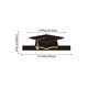 thumbnail image 4 of Paquete de 10 gorros de graduación de papel con borlas brillantes, banda ajustable, resistentes y ligeros, para decoración de fiestas de graduación de instituto y universidad, 4 of 6