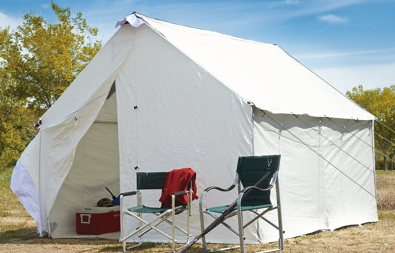 Guide Gear 10x12' Canvas Wall Tent, Frame/Floor Not Included