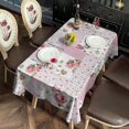 thumbnail image 5 of Pioneer Flower Floral Print Pattern Rectangle Tablecloth 60"x120",Waterproof Polyester Rectangle Table Cloth, Wipeable Spillproof Polyester Tablecloth for Dining, Camping, Indoor and Outdoor, 5 of 6
