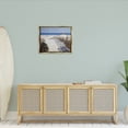 thumbnail image 4 of Stupell Industries Fenced Pathway to Beach Summer Nautical Painting Metallic Gold Framed Floating Canvas Wall Art, 24x30, by Zhen-Huan Lu, 4 of 5