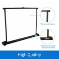 thumbnail image 2 of 40 Inch Portable Projector Screen Tabletop Stand Screen Suit for 4:3 Projection Pull Up Retractable, 2 of 8