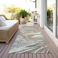 thumbnail image 6 of Addison Rugs Chantille Indoor/Outdoor Transitional Geometric, Abstract Beige Washable Runner Rug, 2'3" x 7'6", 6 of 6
