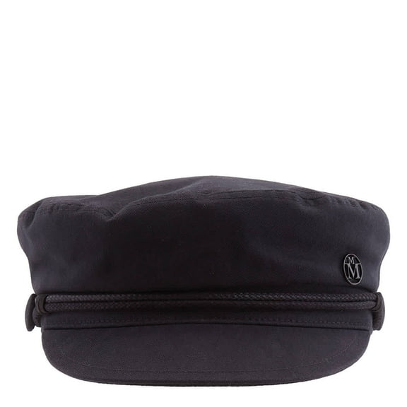 Maison Michel Ladies Black New Abby Cap, Size Small