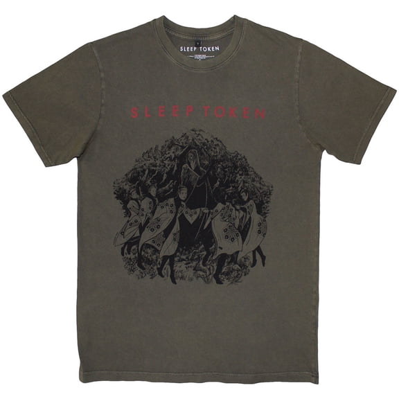 Sleep Token Unisex Stone Wash T-Shirt The Love You Want (Green)