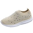 thumbnail image 1 of Chaussure de Marche Décontractée en Maille Pailletée avec Strass pour Femmes, Respirante, Antidérapante et Confortable, 1 of 5