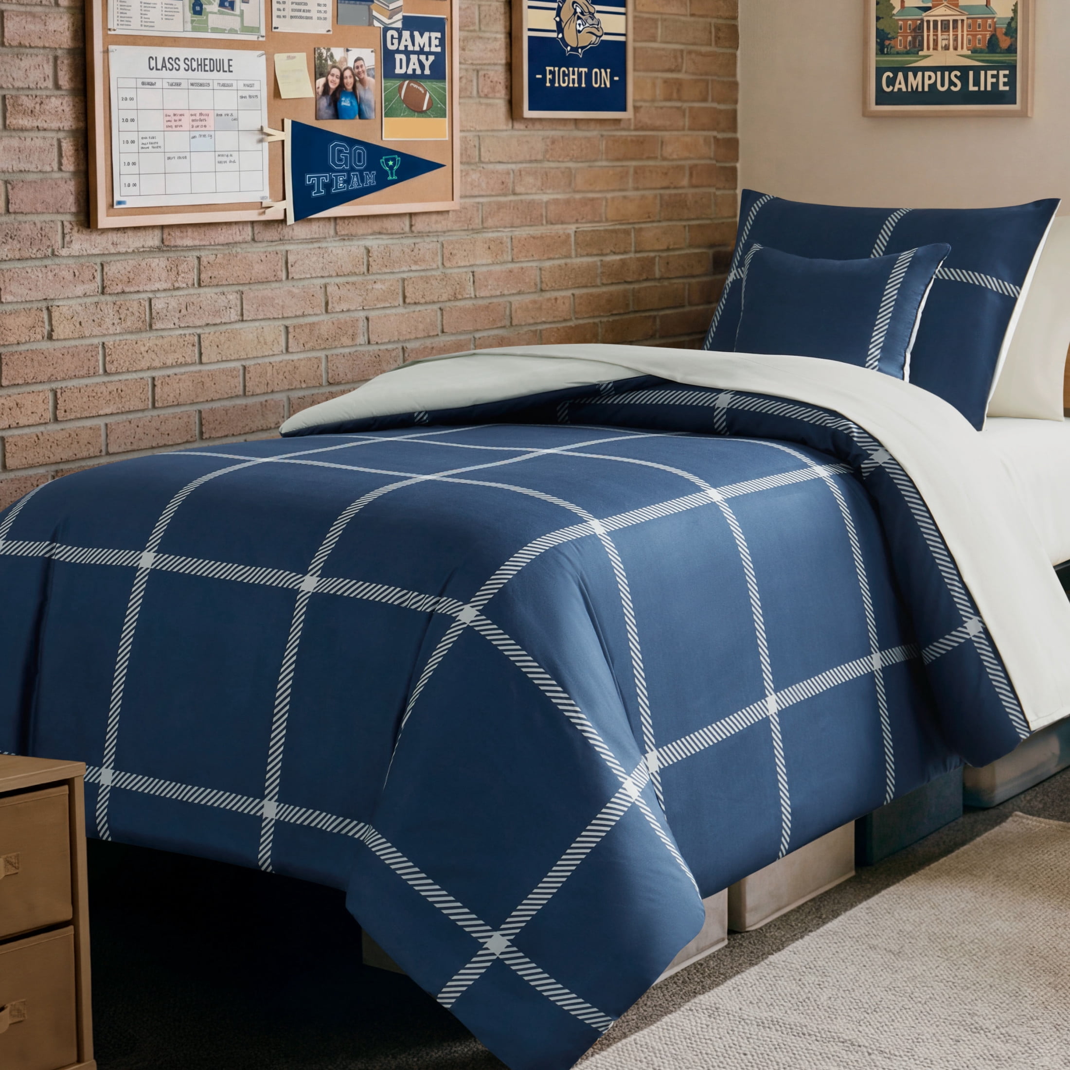 The Sheet Lab Window Pane Check Bed in a Bag
