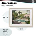 thumbnail image 4 of Stupell Industries Tropical Poolside Resort Lounge Chairs Birch Framed Print Under Glass, 16 x 13, by Sisi and Seb, 4 of 8