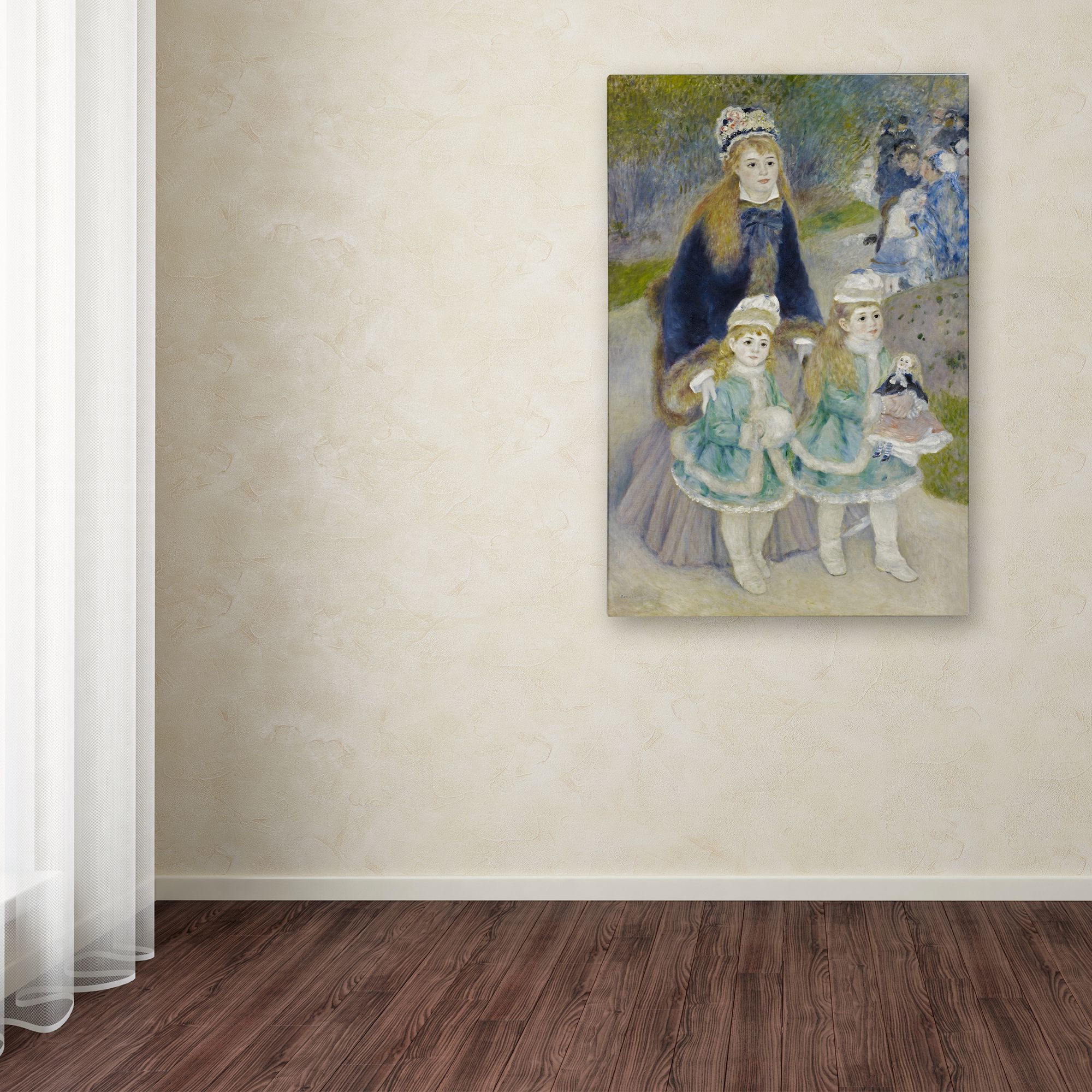 Trademark Fine Art 'Mother And Children' Canvas Art by Renoir