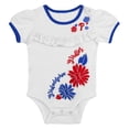 thumbnail image 2 of Newborn White/Royal Philadelphia Phillies Sweet Catcher 3-Piece Bodysuit, Headband and Skirt Set, 2 of 5
