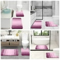 thumbnail image 7 of Buganda Luxury U-Shaped Bathroom Rugs, Super Soft and Absorbent Microfiber Toilet Bath Mats, Non-Slip Contour Bathroom Carpets with Rubber Backing, 20X24, Purple, 7 of 7