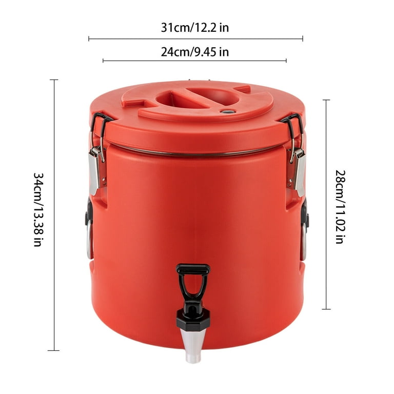 Insulated Beverage Dispenser Insulated Thermal Hot & Cold Milk  Stainless Steel