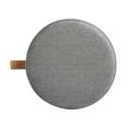thumbnail image 4 of 14" Round Storage With Upholstered Top - Gray Version Leather Detail In, 4 of 6
