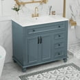 thumbnail image 4 of Harper & Bright Designs 36" Blue Bathroom Vanity Sink Combo with Storage , Bathroom Floor Cabinet with Drawers and Soft Close Doors, 4 of 18