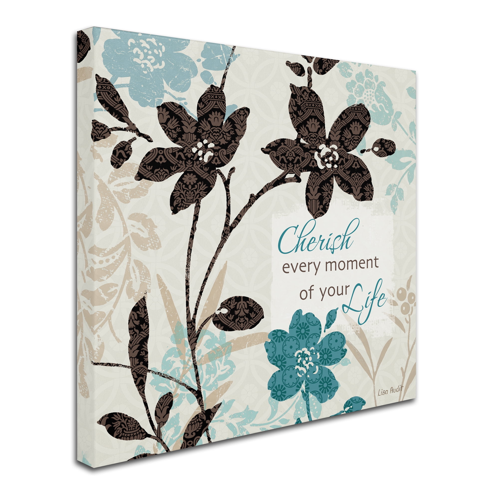 Trademark Fine Art "Botanical touch Quote I" Canvas Art by Lisa Audit