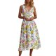 thumbnail image 2 of Vestido de Espalda Abierta para las Mujeres Cuello Sling Detalle de Encaje, Sólido Y Cuadrado Impresión Vestido sin Mangas Casual, 2 of 5
