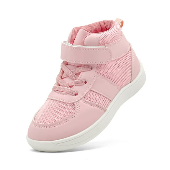 Krdevn Kids Shoes - Kids Sneakers High Top Arts Shoes for Boys Girls Training Wrestling Casual Sports Footwear Lightweight Durable,Color:Pink,Size:8