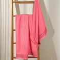 thumbnail image 4 of BELIZZI HOME 100% Premium Cotton 2 Pack Oversized Bath Towel Set 28x55 inches, Large Bath Towels, Ultra Absorbant Compact Quickdry & Lightweight Towel, Ideal for Gym Travel Camp Pool - Coral Orange, 4 of 6