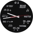 thumbnail image 1 of Reloj de pared con ecuaciones creativas para el aula y el hogar, decoración moderna, deleite matemático, 1 of 8