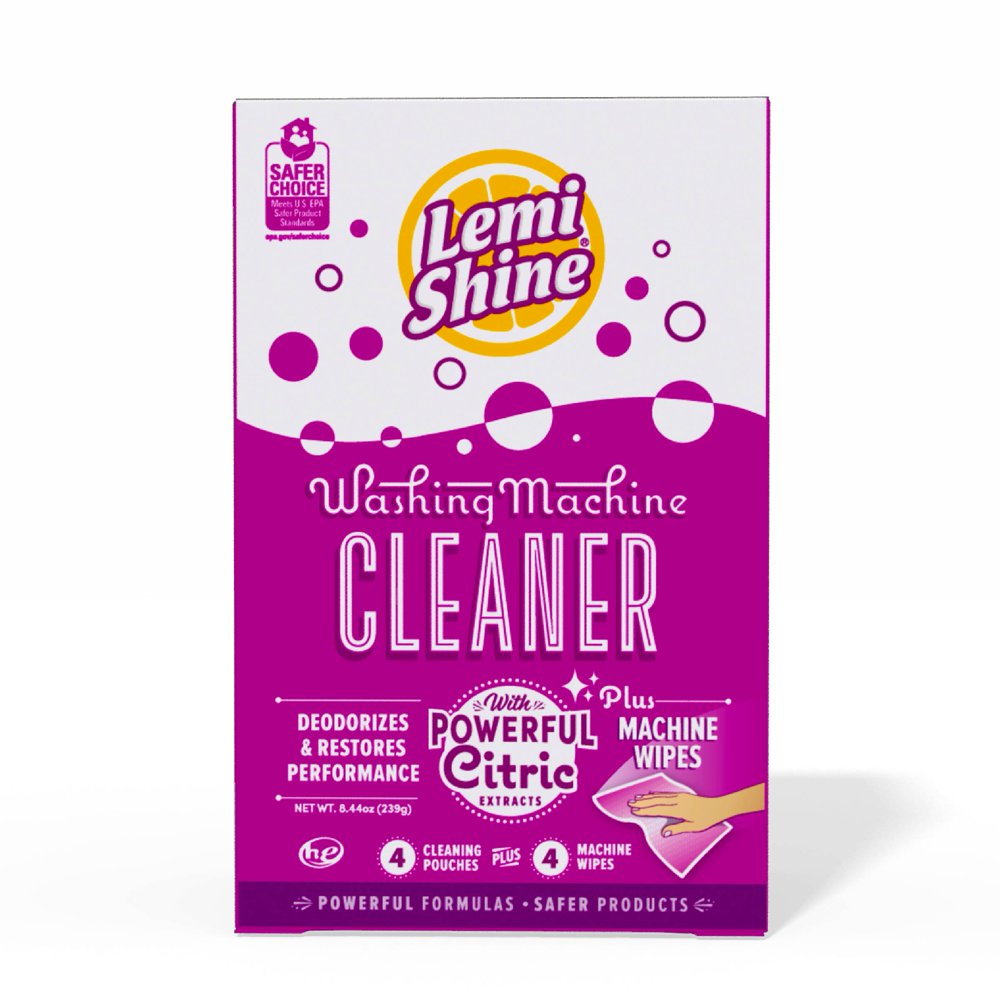 Lemi Shine Washing Machine Cleaner, Removes Buildup and Deodorizes, 4