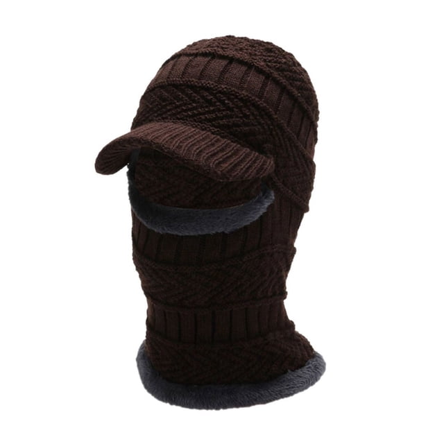 TINZ Autumn And Winter Outdoor Warmth Covering Face Riding Neck Integrated Pullover Hat Knitted Hat Man Hats for Men Winter Wind Proof Hat Hats for Snow