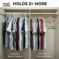 thumbnail image 3 of Hanger Central 25 Pack Space Saving Pink Velvet Non-Slip Hangers with Swivel Hook, 3 of 7