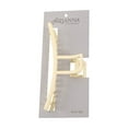 thumbnail image 3 of Nonslip Matte Curved Metal Hair Claw Clip for Women (Cream), 3 of 3