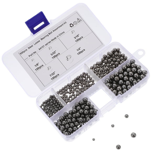 KAKOWELY loose bearing balls 500pcs Universal Bearings Precision Balls Universal Replacement Beads Precision Ball Bearings Bearing Beads Stainless stainless bearing balls Bearings