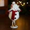 thumbnail image 5 of Christmas Snowman Decor Snowman Decoration Set of 2, Christmas Figurine Ornaments, Snowman Table Decorations, Coffee Table Xmas Decor(B+C), 5 of 7