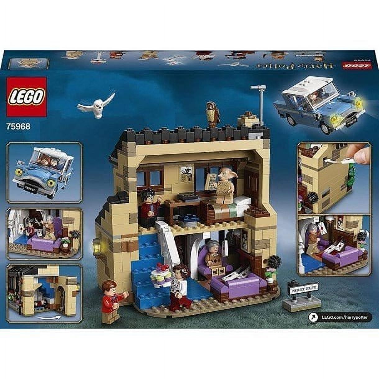 LEGO Harry Potter 4 Privet Drive 75968 House and Ford Anglia Flying Car  Toy, Wizarding World Gifts for Kids, Girls & Boys with Harry Potter, Ron  Weasley, Dursley Family, and Dobby Minifigures : Toys & Games 