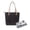 with 1 inner bag, variant on 2 Bottle Insulated Wine Tote Bag - Leakproof Thermal Carrier With Removable Liners, Foldable Oxford Fabric Picnic Cooler Bag For Beach, Tailgating, Camping & Outdoor Travel (Black)