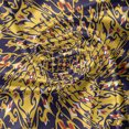 thumbnail image 7 of Ambesonne Mosaic Valance & Curtain, Oriental Flower Tiles Motif, 55"x30", Mustard and Dark Indigo, 7 of 7